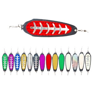 Señuelo de pesca duro tipo flasher de 4.5 pulgadas con cuerpo metálico para salmón, señuelo de fondo para trolling - Product Image 2