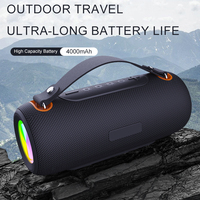 Altavoz Inalámbrico Profesional Mini para Exteriores, 30W, Sonido Estéreo, LED RGB, IPX6 Impermeable, TWS/USB/TF/AUX para Computadora y Hogar