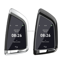 Kit de clé de voiture intelligente universelle modifiée avec écran LCD et démarrage sans clé pour BMW style FEM
