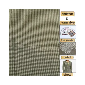 Fashion New Selling Yarn-dyed Fabric 100% Cotton Checkered Stock Fabric