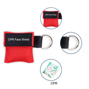 Máscara de tamaño mini Escudo facial Cpr Máscara Llavero Mascarilla desechable con bolsa de nylon - Product Image 6