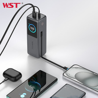 Câble de charge WST avec affichage numérique LED, PD 100W et 140W, charge rapide, batterie externe haute capacité 30000mAh pour ordinateur portable