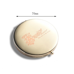 <b>Small</b> <b>Round</b> Compact <b>Mirrors</b> Gold Plating Pocket Metal Folding Compact Pocket <b>Mirrors</b> - Product Image 6
