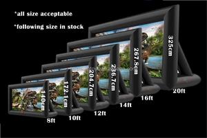 Écran de cinéma gonflable pour projection de cinéma en plein air, location portable pour fête de famille, projection avant et arrière, cinéma en plein air - Product Image 6