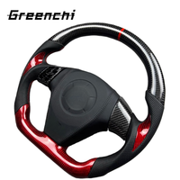 Setir Mobil Serat Karbon untuk Mazda 3 Model Flat Bottom Racing Wheel Gaya F1 Peningkatan Performa Interior