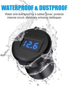 מטען מהיר כפול 3.0 שקע אלומיניום עמיד למים עם מתח הוביל ומתג כוח עבור רכב משאית אופנוע ימי - Product Image 6