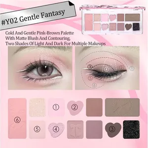 Paleta de Sombras de Ojos de Once Colores VEECCI/Weizi Ribbon Fantasy, Larga Duración, Sin Pliegues, Multicolor, Natural y Tridimensional - Product Image 3