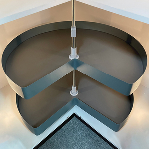 Estante de Almacenamiento Giratorio de Metal de Diseño Moderno para Cocina, 270 Grados, Cesta Giratoria para Gabinete de Esquina, Lazy Susan - Product Image 1
