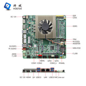 工厂英特尔第12代酷睿I5 1235U 10酷睿<span class=keywords><strong>2</strong></span> DDR5 <span class=keywords><strong>2</strong></span> RJ45局域网6 RS232 485 COM Win10 Linux工业迷你ITX主板 - Product Image 2