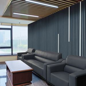 चारकोल रूम विभाजक स्लवाल ध्वनि ध्वनिक लकड़ी स्लेट दीवार पैनल - Product Image 6