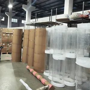Landu nhà máy bán buôn trong suốt rõ ràng nhựa Polycarbonate Ống đầy màu sắc PC Acrylic Ống