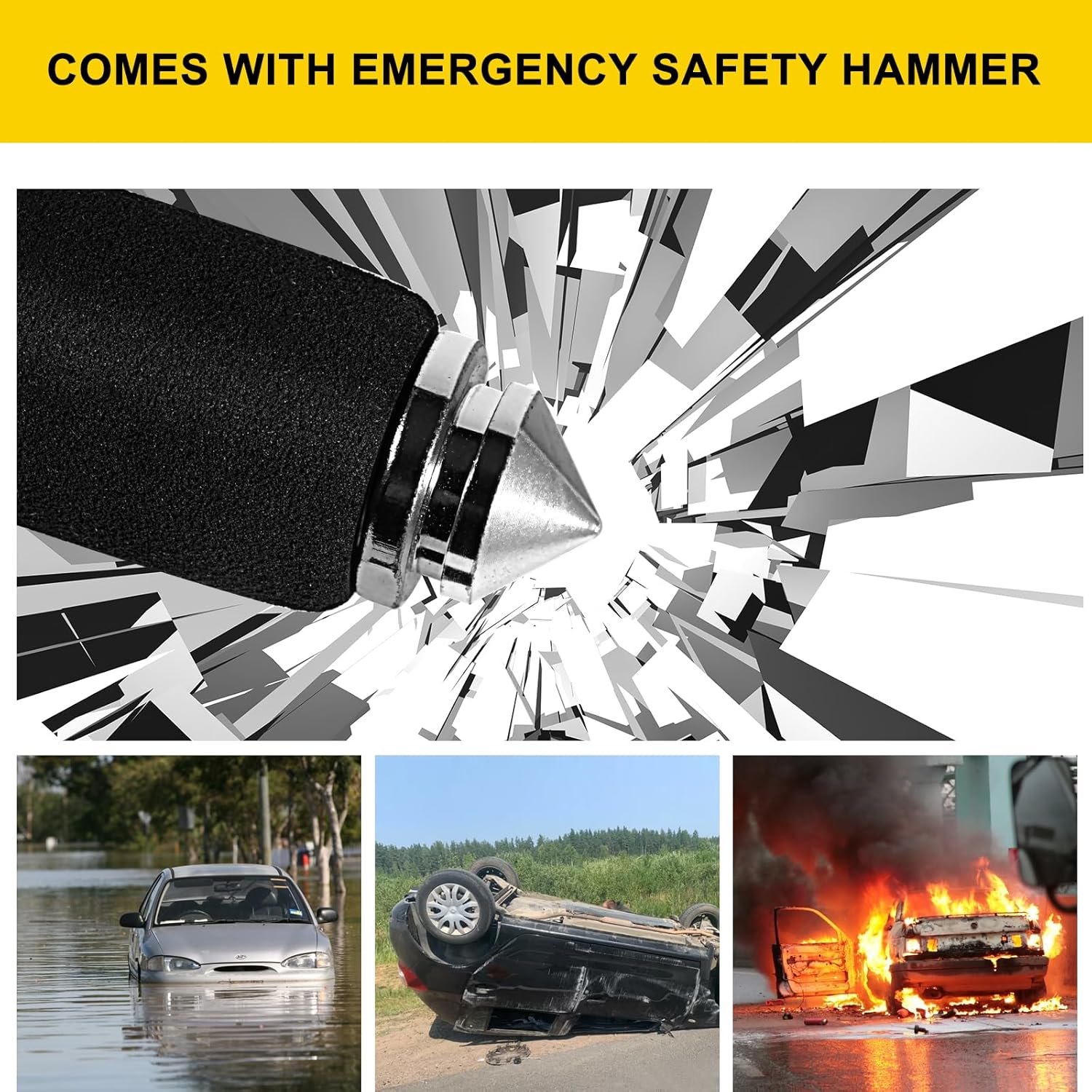 Umedo YMFX01 Telescopic Steering Wheel Lock - Anti-Theft Self-Defense Device | ajfpt.com