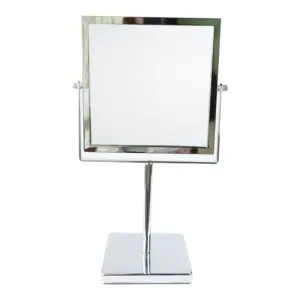 Freestanding bảng vuông Vanity gương mạ crôm Máy tính để bàn mỹ phẩm gương