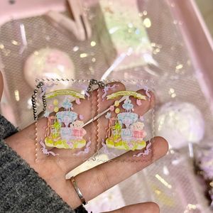 Llavero de acrílico personalizable DIY con estampado de frutas y anime, ligero y decorativo - Product Image 4