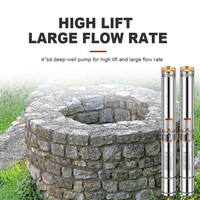 Pompe submersible pour puits profond de 4 pouces en acier inoxydable avec moteur à fil de cuivre 4SD10/6 1,25 CV