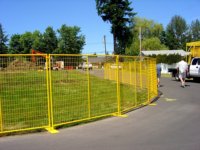 YC Filet de clôture temporaire non pollué Clôture temporaire galvanisée sûre Barrière de stationnement en métal antirouille