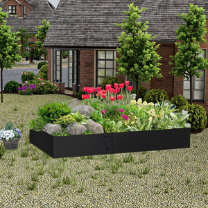 Lit <span class=keywords><strong>de</strong></span> jardin surélevé <span class=keywords><strong>de</strong></span> légumes maisons d'aménagement paysager extérieur maison jardin bordure pelouse bordure arrière-cour décoration maison utilisation - Product Image 3