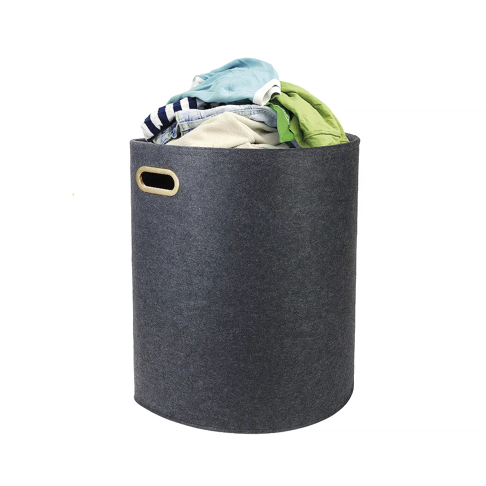 High Quality Customized Foldable Detachable Multifunctional Felt Woven Blanket Basket For Cleaning