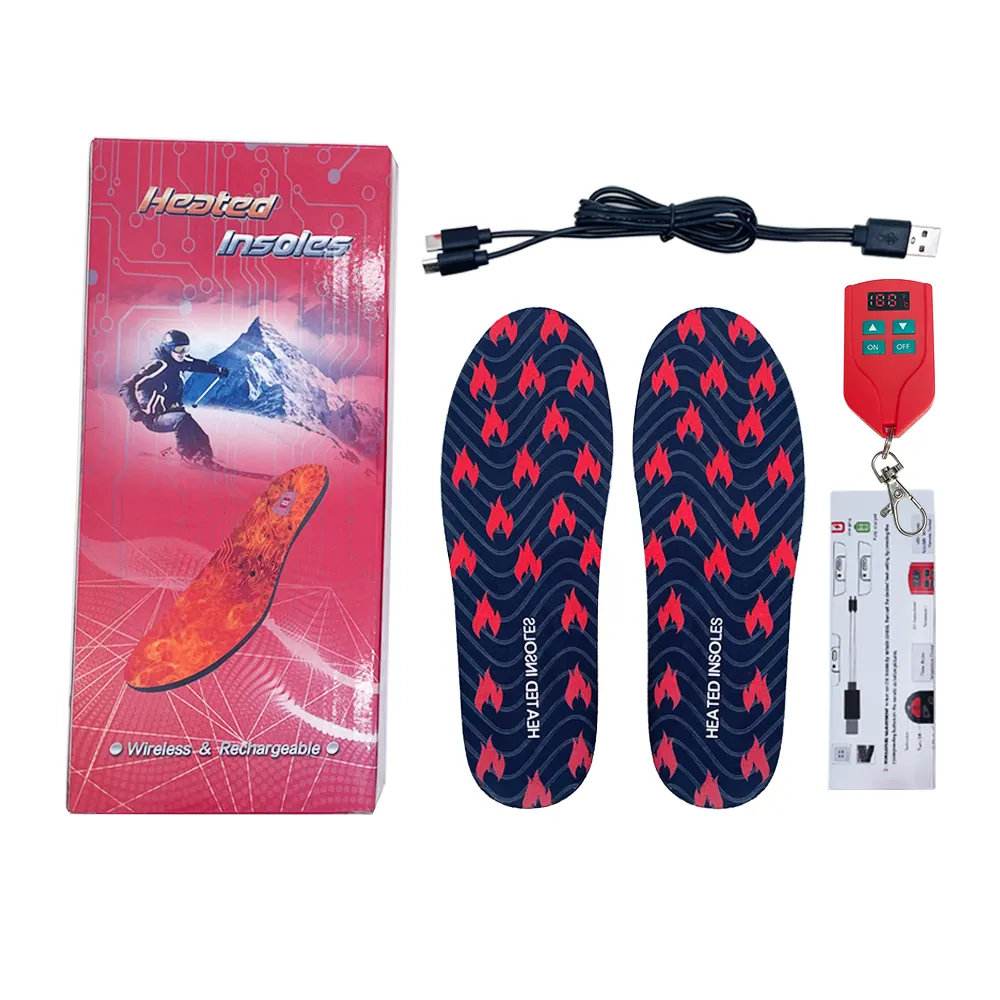 Usb Heated Warmer Insole Carbon Fiber Heated Insole For Winter Foot Warming For Men and Women