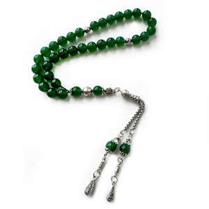 Rosario de Oración Islámico de Ágata de 8mm, 33 Cuentas, Pulsera Musulmana, Imam Kerbai, Subha, Misbaha, Tasbih, Dhikr - Product Image 1