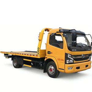 Camion de remorquage à plateau plat DFAC 8 tonnes, diesel, neuf, manuel, avec bras de remorquage arrière hydraulique, dépanneuse, <span class=keywords><strong>remorque</strong></span> porte-voitures - Product Image 1