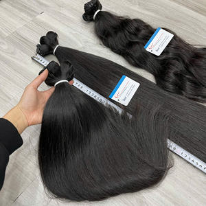 Paquetes de cabello crudo Cabello liso natural Color natural Mejor precio de fábrica 100% Cabello vietnamita crudo Listo para enviar - Product Image 2