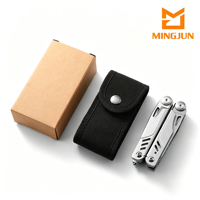 Couteau multifonction 18-en-1 en acier inoxydable, pince, outil de camping, couteau de poche pliable portable, scie EDC