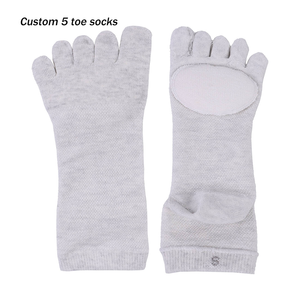 Personalizable de alta calidad cinco dedos 5 dedos calcetines atléticos transpirables tobillo Nylon cinco dedos calcetines con almohadilla de esponja - Product Image 2