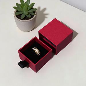 Caja de Joyería de Papel Especial de Lujo Ligero Reciclable en Stock con Forro de Esponja, Caja de Regalo para Almacenamiento de Conjuntos de Joyería, Venta al por Mayor - Product Image 3