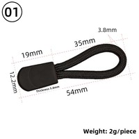 Extracteur de fermeture à glissière et extracteur de corde en plastique de remplacement de cordon de sac de voyage et de valise avec fixateur de boucle cassée pour la réparation de tente