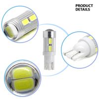 Bombilla LED OEM 194 W5W T10 6000K Blanca Ámbar Sin Errores para Techo de Coche, Mapa, Puerta, Cortesía, Matrícula, Salpicadero e Instrumentos