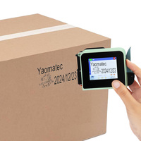 Impresora de Inyección de Tinta Portátil Mini de 12.7mm Yaomatec, Impresora de Inyección de Tinta Manual para Impresión de Códigos de Barras, Códigos de Lote y Logotipos en Cajas
