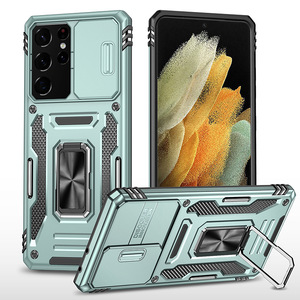Funda Híbrida para Samsung Galaxy A32 <span class=keywords><strong>A42</strong></span> con Protector de Cámara Deslizante, Anillo de Soporte y Protección Antigolpes - Product Image 6
