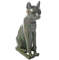 Statue de chat égyptien en polystone, Statue de chat en bronze personnalisé, Statue de Gayer Anderson, souvenirs de Parastone