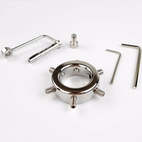 Anneau de pénis en acier inoxydable avec plug urétral, dispositif de chasteté masculine, pendentifs de bondage, dilatateur de cathéter urétral, jouet sexuel BDSM