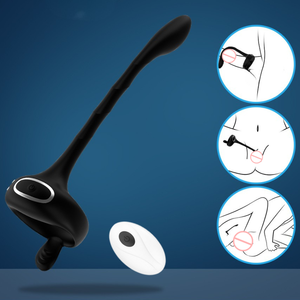 Gran oferta, Control remoto, <span class=keywords><strong>Anal</strong></span> tapón, masajeador de próstata, anillo para pene, vibradores masculinos para hombres, Juguetes sexuales de placer para parejas adultas - Product Image 1