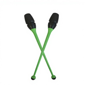 Bastoni per Ginnastica Ritmica Personalizzabili 36cm/41cm/46cm, Unisex, con <span class=keywords><strong>Testa</strong></span> in Gomma e Asta in ABS, per Esercizi Artistici - Product Image 3