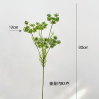 Kunstmatige 5-koppige kantbloemen voor huisdecoratie, bruidsboeketten, gangdecoraties, binnenplaatsdecoratie, decoratieve planten
