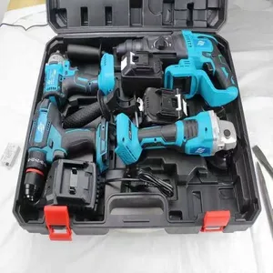 Motor sin escobillas Durable Batería de litio kits de combinación de herramientas eléctricas Máquina Destornillador Juego de Herramientas eléctricas