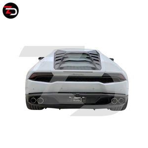 Cofano Motore Posteriore Stile MSR per Huracan LP580 LP610 con Vetro Temperato a Prezzo di Fabbrica - Product Image 2