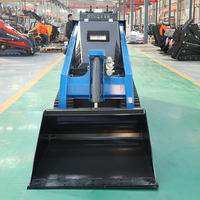 Mini-chargeuse sur chenilles diesel Derette XC1100, chargeuse compacte sur chenilles, moteur Kubota, petite chargeuse frontale