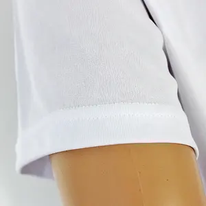 Toptan beyaz nakış baskılı Logo yüksek kalite boş 100% pamuklu t-shirt ağır düz erkek özel T Shirt