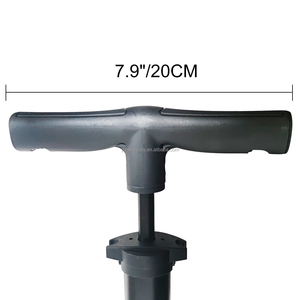 Yonk alluminio nero <span class=keywords><strong>pompa</strong></span> a mano <span class=keywords><strong>per</strong></span> <span class=keywords><strong>gommone</strong></span> ruote palle moto alla deriva surf - Product Image 3