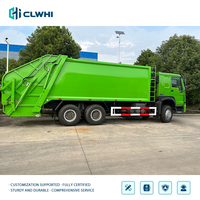 Nouveau camion à ordures compacteur arrière Howo 6x4 12M³ 340HP Euro 6, camion à ordures de grande taille, compacteur de déchets Howo