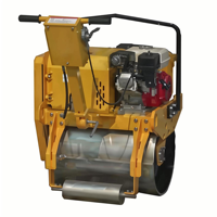Rouleau vibratoire à tambour unique ENUO-R21 de 500 kg avec moteur 6HP, compacteur de route en acier pour sol et asphalte
