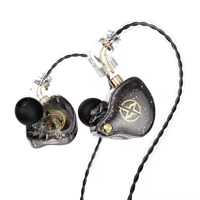 X2 Pro 3.5mm Detachable Wired Headphones Double Dynamic HiFi Earphone Bass Headset Stereo Earbuds Sport Running