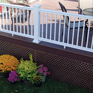 Garde-corps de balustrade en pvc écologique/couverture de rail d'<span class=keywords><strong>escalier</strong></span> en plastique pvc/garde-corps d'<span class=keywords><strong>escalier</strong></span> en <span class=keywords><strong>vinyle</strong></span> pvc - Product Image 1