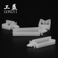 Attache-câble robuste en nylon à clipser, 34 mm, avec pince à ailettes, support de câble multi-tailles, isolation PA66, blanc