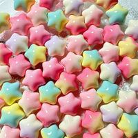Breloques en résine Macaron Star, couleur dégradée, mini, petites, pour décoration DIY de coque de téléphone et de pince à cheveux