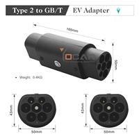 Convertisseur d'adaptateur sans fil triphasé de type 2 vers GB/T 32A avec bouton